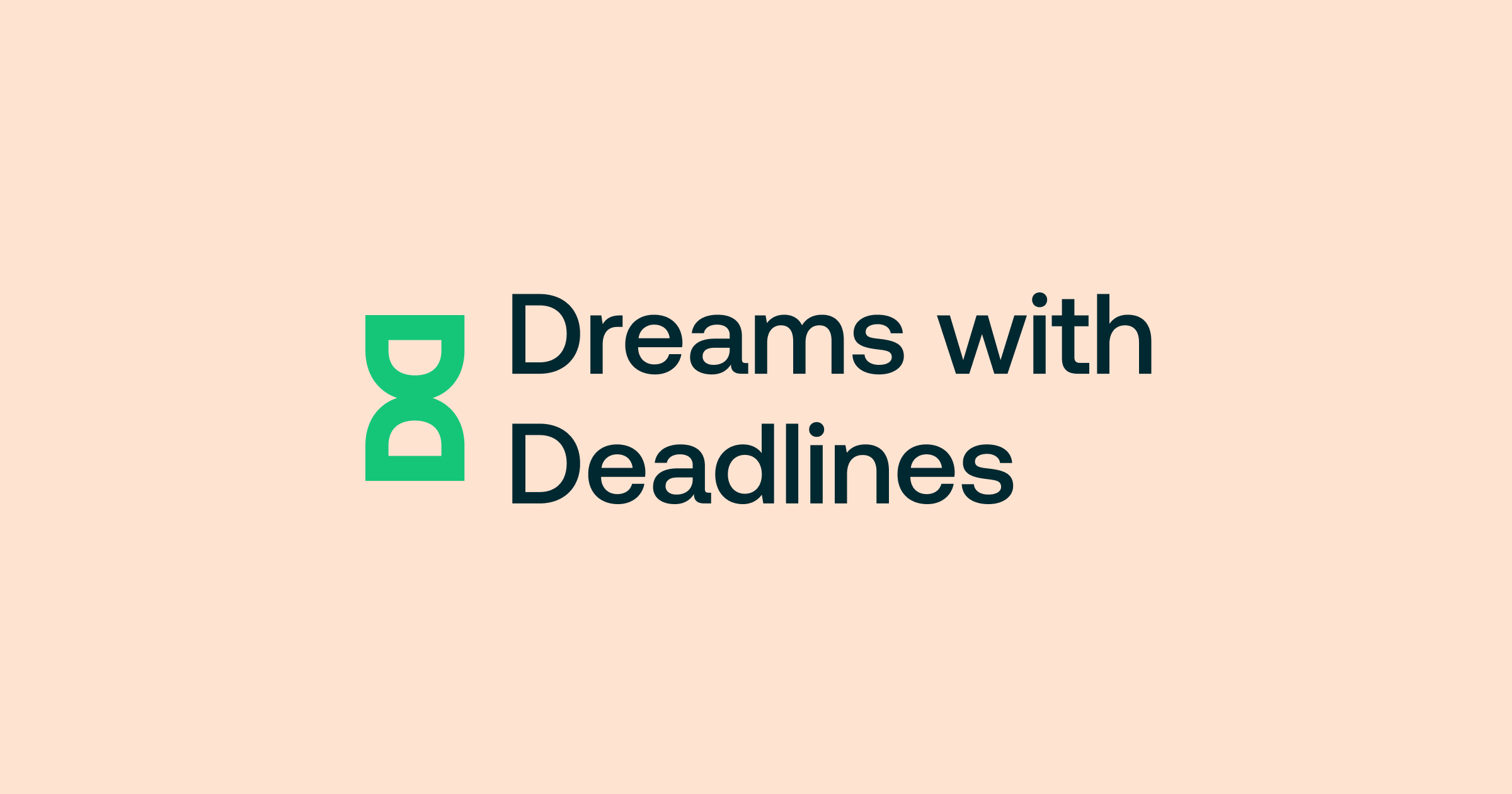 Dreams with Deadlines logo on orange background