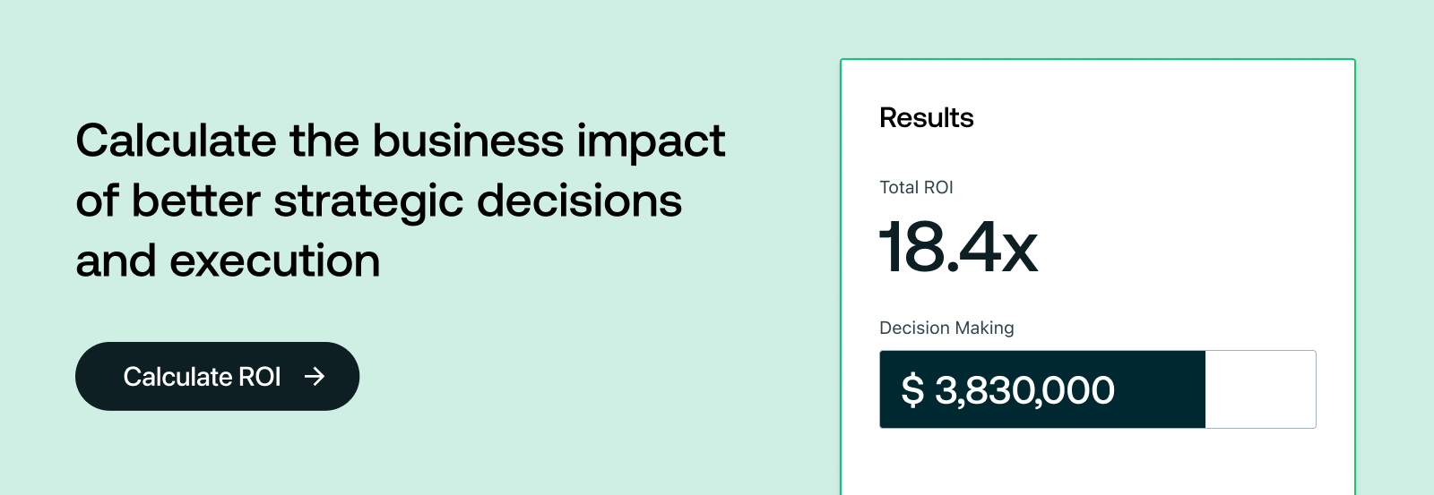 Strategic Intelligence Platform ROI calculator inline image