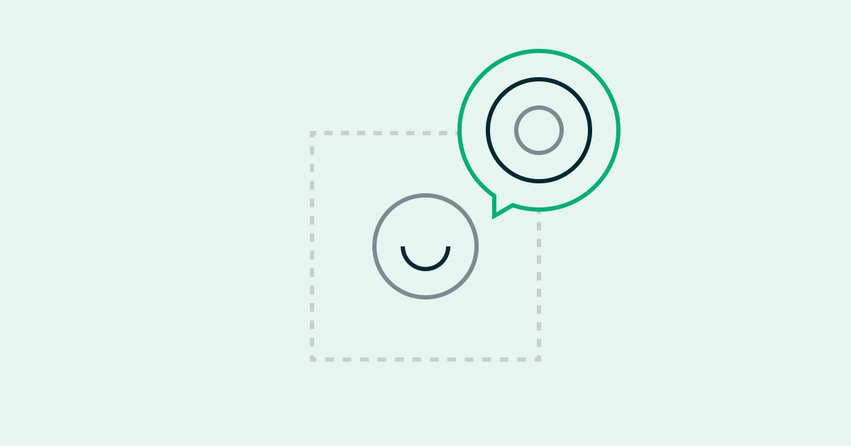 smiling outline illustration to demonstrate human resources OKR examples